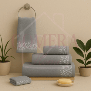Juego de toallas Modesto gris