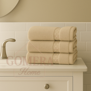 Juego de 3 toallas Duero beige