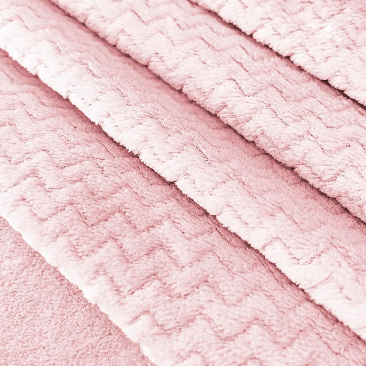 Sábana coralina jacquard Loren rosa 2 Sábana coralina jacquard Loren rosa - Imagen 2
