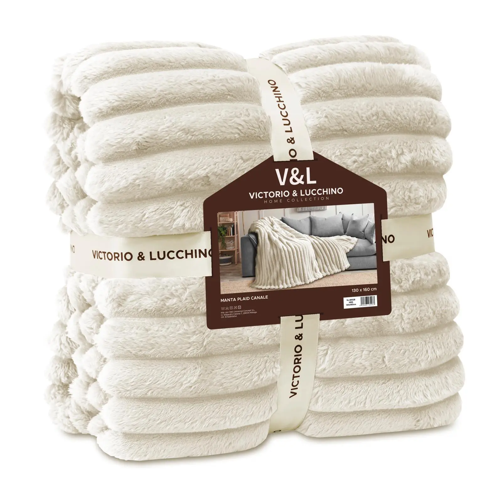 Manta Plaid Canalé de Sedalina 450 g Victorio & Lucchino 3 Manta Plaid Canalé de Sedalina 450 g Victorio & Lucchino