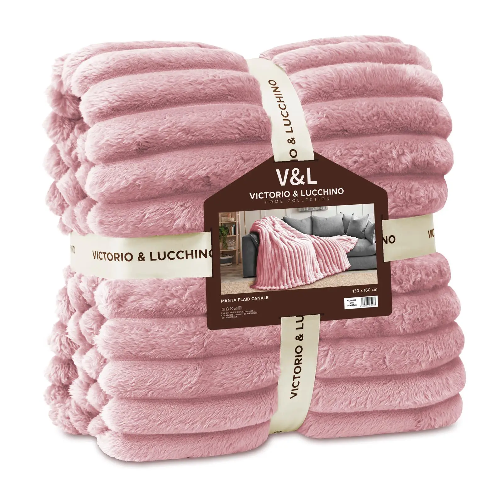 Manta Plaid Canalé de Sedalina 450 g Victorio & Lucchino 4 Manta Plaid Canalé de Sedalina 450 g Victorio & Lucchino