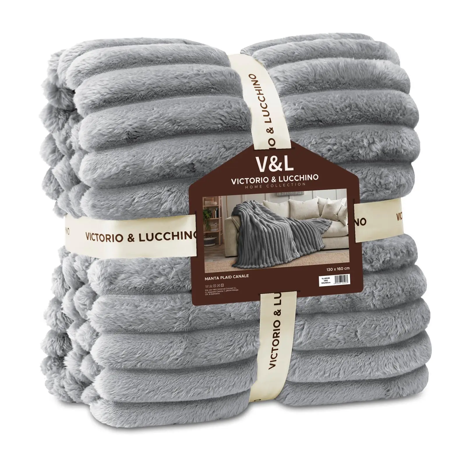Manta Plaid Canalé de Sedalina 450 g Victorio & Lucchino 5 Manta Plaid Canalé de Sedalina 450 g Victorio & Lucchino