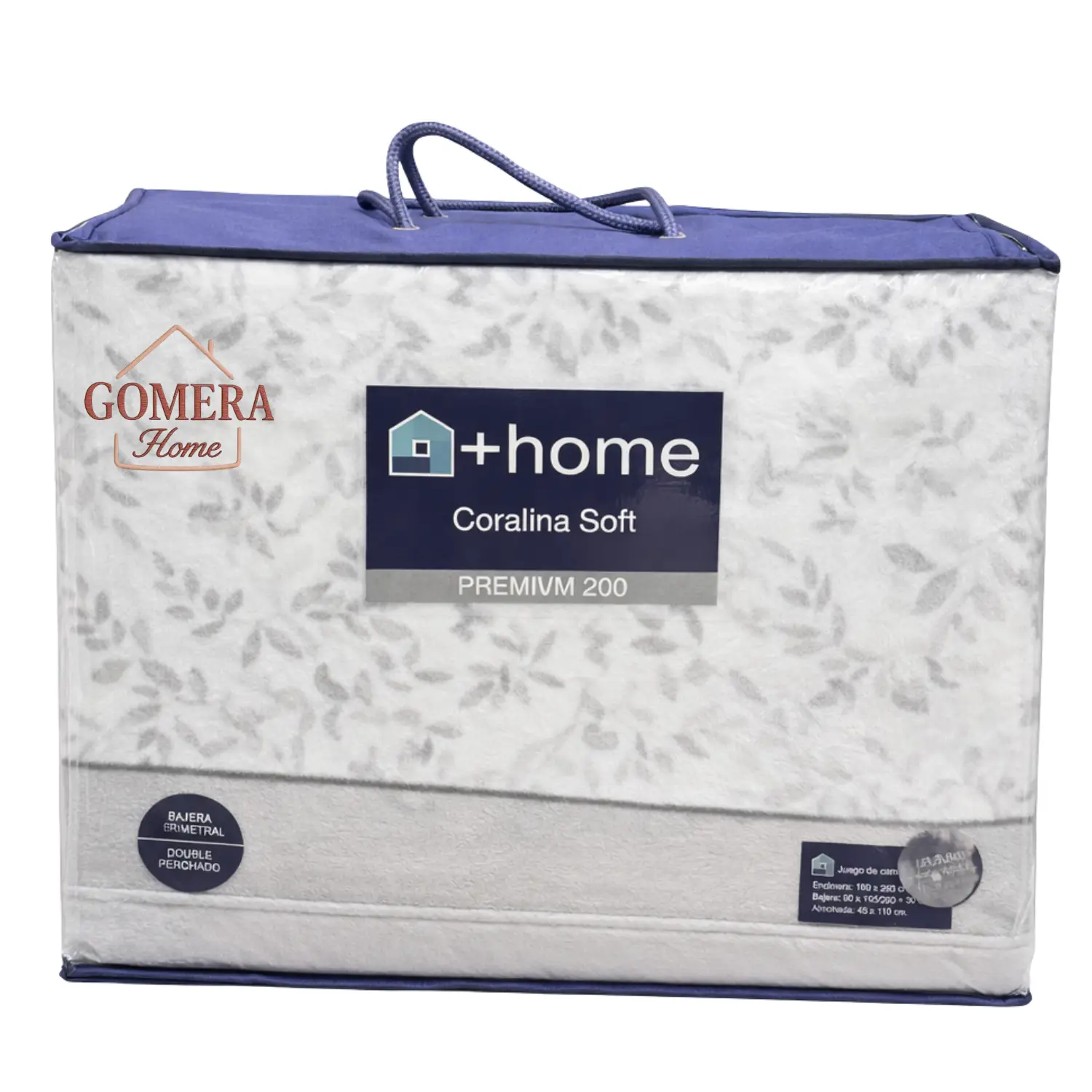 Sábanas Coralina Hiedra gris +Home 3 Sábanas Coralina Hiedra gris +Home