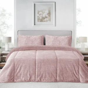 Edredón Comfort Sherpa Melange Rosa Victorio & Lucchino