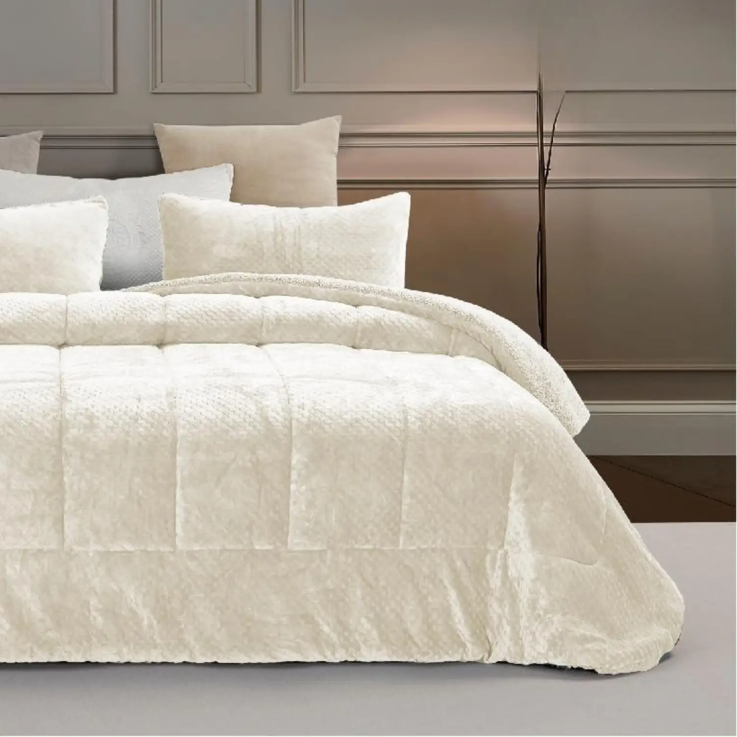 Edredón Comforter Sherpa Nido marfil Victorio & Lucchino 1 Edredón Comforter Sherpa Nido marfil Victorio & Lucchino