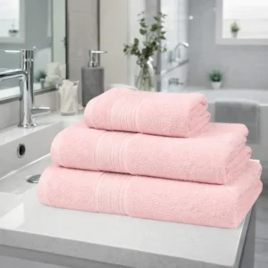 Toallas de baño premium rosa