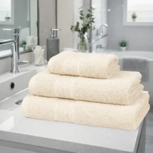 Toallas de baño premium marfil