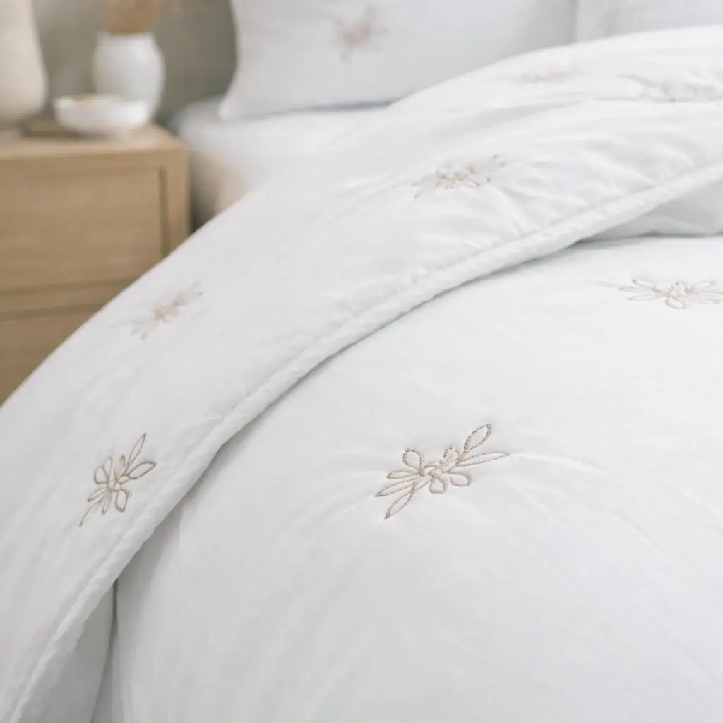 Colcha Bouti Bordada Luciana – Elegancia ligera y confort para tu dormitorio 2 Colcha Bouti Bordada Luciana – Elegancia ligera y confort para tu dormitorio - Imagen 2