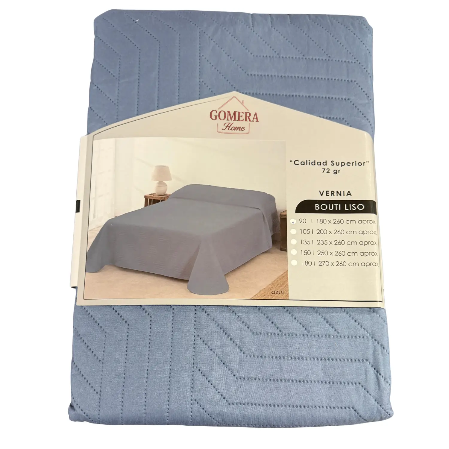 Colcha Barata Lisa Vernia Azul – Ligera, elegante y económica para tu dormitorio 4 Colcha Barata Lisa Vernia Azul – Ligera, elegante y económica para tu dormitorio - Imagen 4