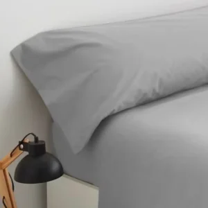 Sábanas Lisas de Microfibra Gris