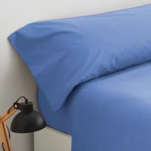 Sábanas Lisas de Microfibra Azul