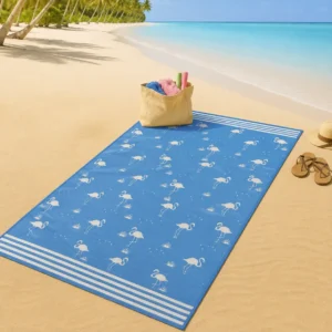 Toalla de Playa Flamenco Turquesa