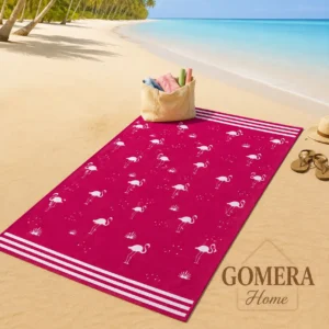 Toalla de playa Flamenco Fucsia