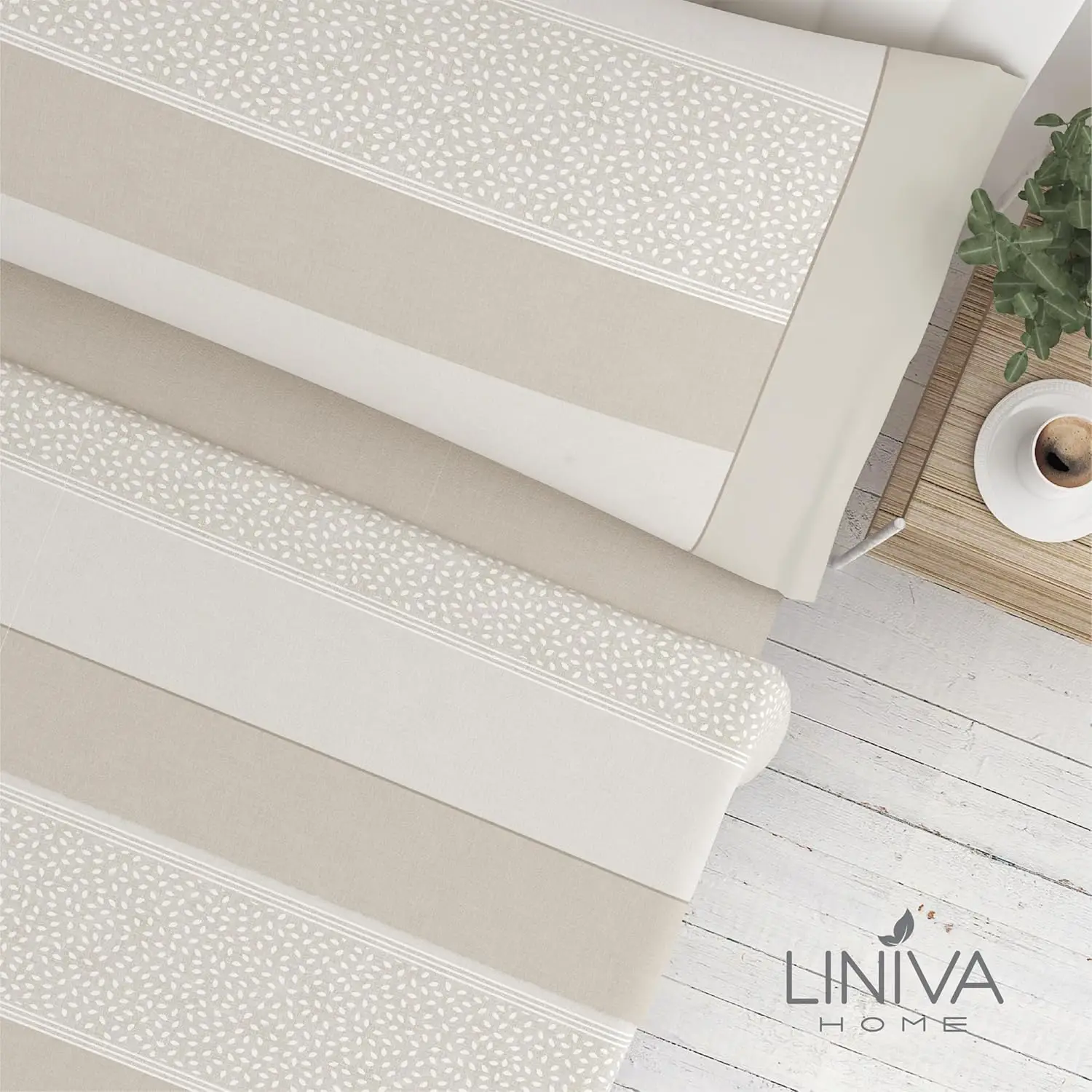 Sábanas algodón Premium Tamara beige 2 Sábanas algodón Premium Tamara beige - Imagen 2