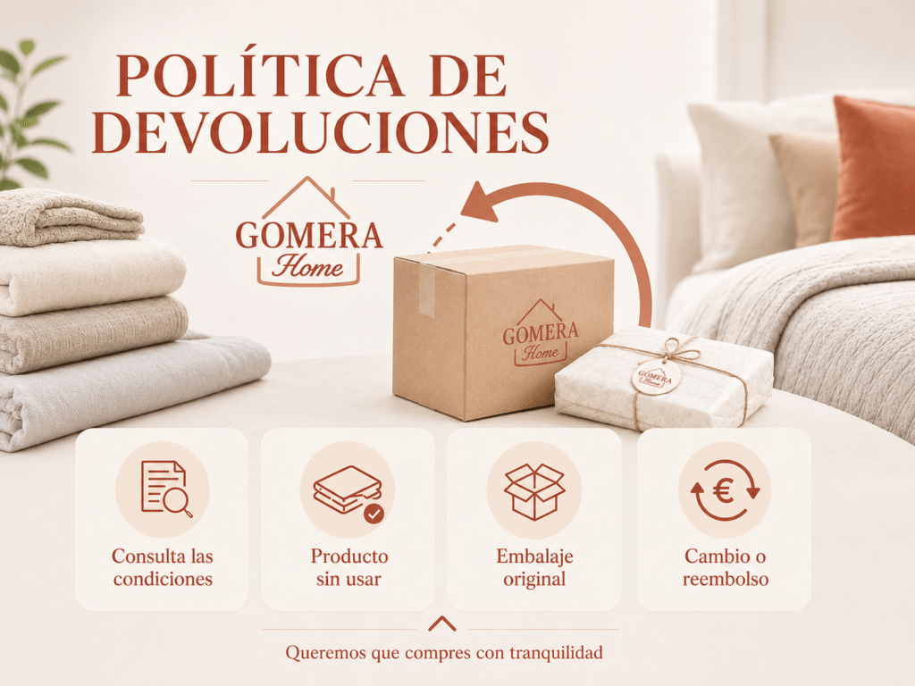 Política de devoluciones textiles Gomera
