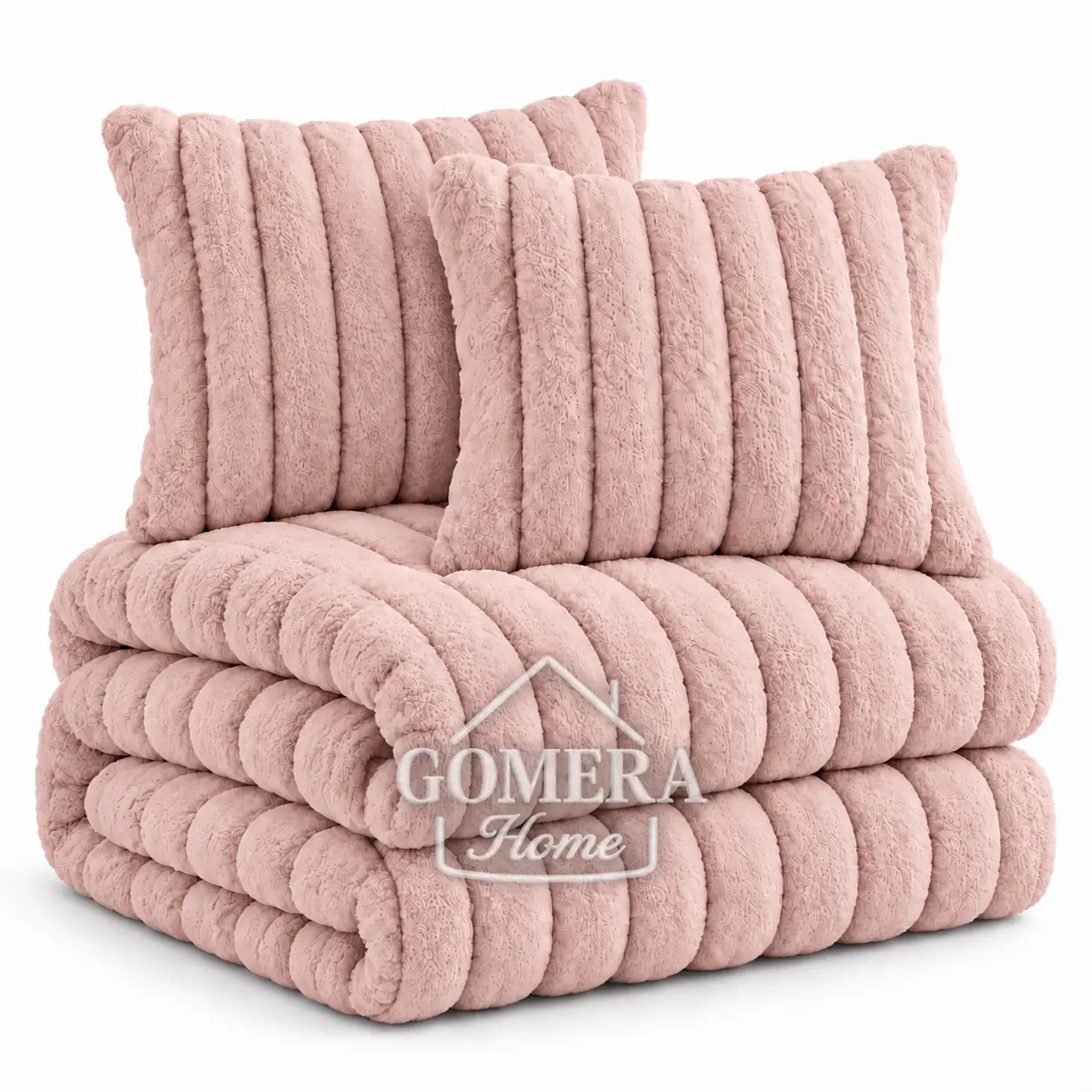 Edredón Rabbit Flannel rosa 2 Edredón Rabbit Flannel rosa