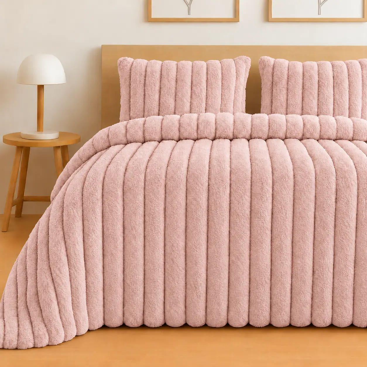 Edredón Rabbit Flannel rosa